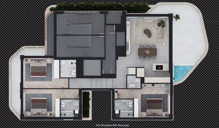 Image No.14-3 Bed Apartment for sale