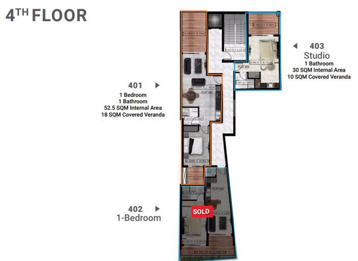 Image No.6-1 Bed Apartment for sale