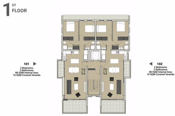 Image No.8-Appartement de 2 chambres à vendre à Larnaca