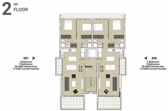 Image No.9-Appartement de 2 chambres à vendre à Larnaca