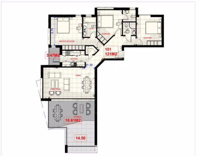 Image No.12-3 Bed Apartment for sale