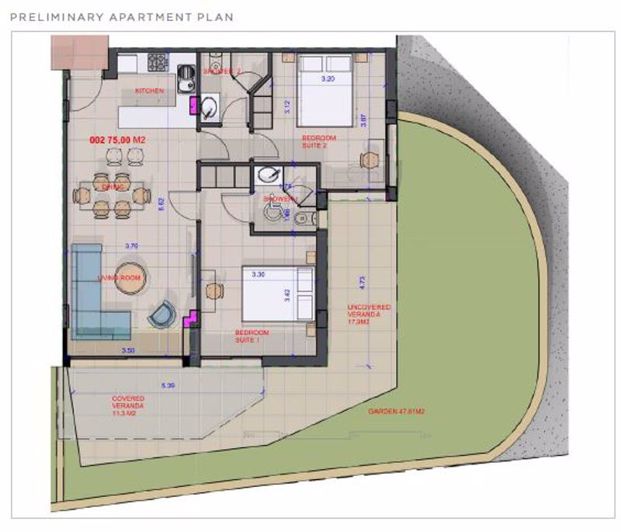 Image No.11-Appartement de 2 chambres à vendre à Chloraka