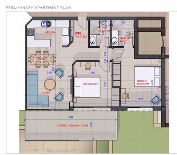 Image No.12-Appartement de 2 chambres à vendre à Chloraka