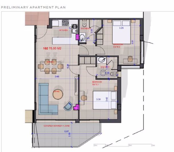 Image No.15-Appartement de 2 chambres à vendre à Chloraka
