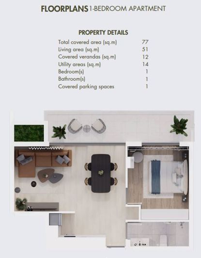 Image No.13-1 Bed Apartment for sale