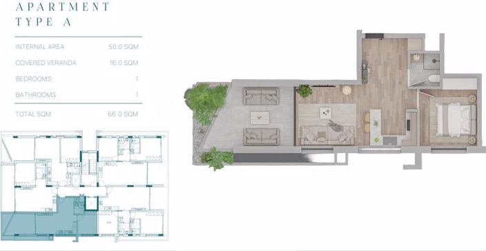 Image No.26-Appartement de 1 chambre à vendre à Leivadia