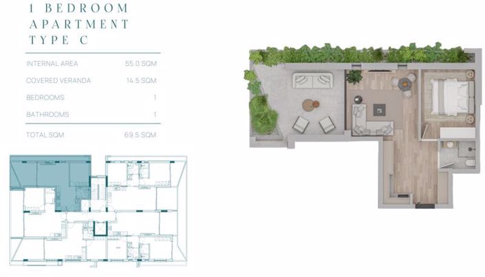 Image No.28-Appartement de 1 chambre à vendre à Leivadia