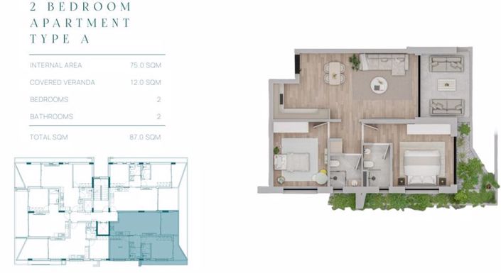 Image No.26-2 Bed Apartment for sale