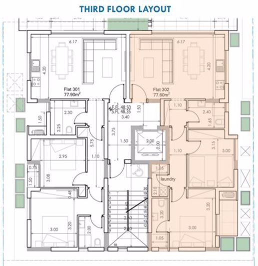 Image No.12-Appartement de 2 chambres à vendre à Kato Paphos