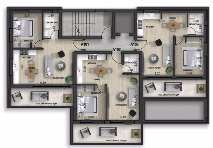 Image No.8-Appartement de 1 chambre à vendre à Leivadia