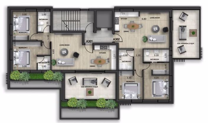 Image No.9-Appartement de 2 chambres à vendre à Leivadia