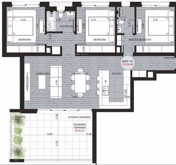 Image No.16-3 Bed Apartment for sale