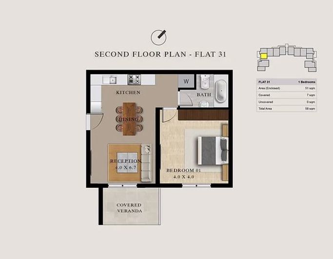 Image No.17-1 Bed Apartment for sale