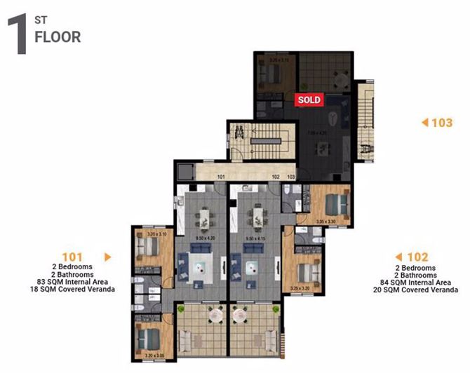 Image No.7-Appartement de 2 chambres à vendre à Parekklisia