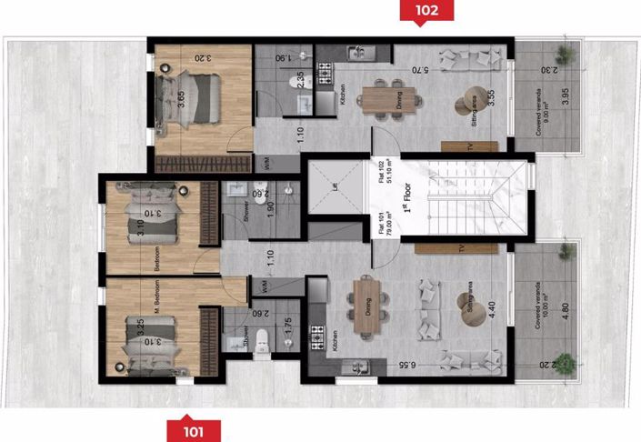 Image No.8-Appartement de 2 chambres à vendre à Leivadia