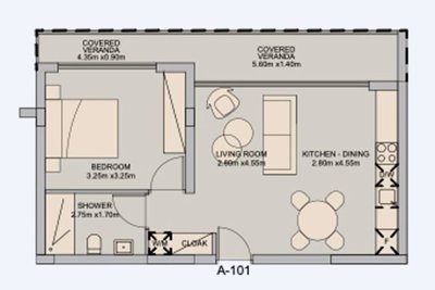 1-bed
