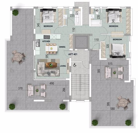 Image No.5-3 Bed Apartment for sale