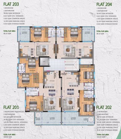 Image No.12-Appartement de 3 chambres à vendre à Leivadia