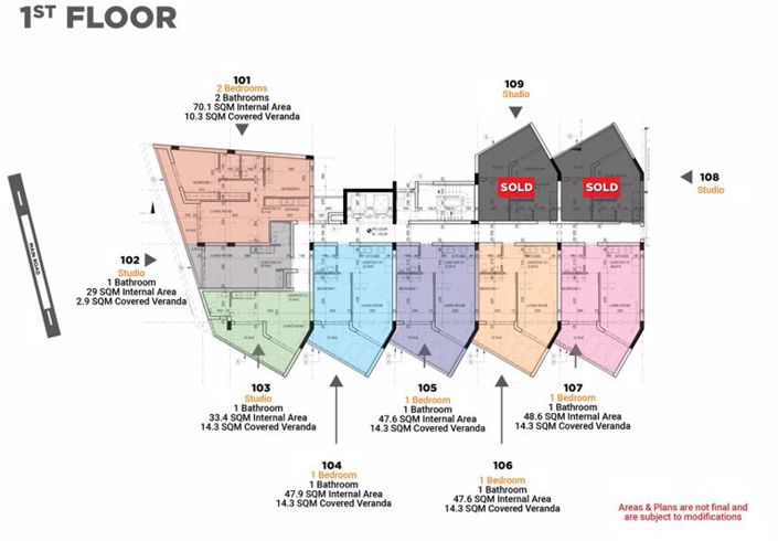 Image No.6-Appartement de 1 chambre à vendre à Larnaca