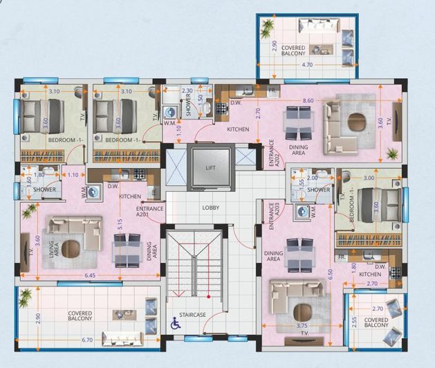 Image No.14-Appartement de 1 chambre à vendre à Larnaca Marina