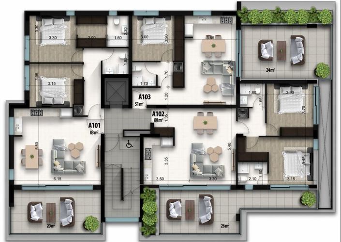 Image No.14-Appartement de 1 chambre à vendre à Faneromeni