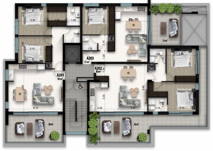 Image No.15-2 Bed Apartment for sale