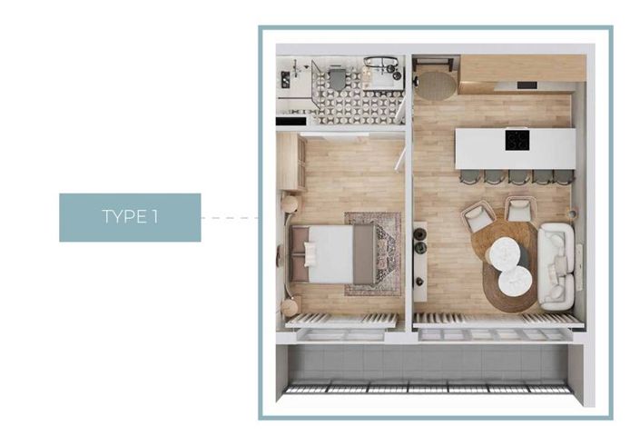 Image No.22-1 Bed Apartment for sale