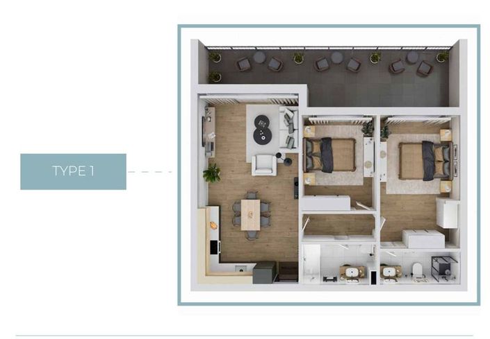 Image No.22-2 Bed Apartment for sale