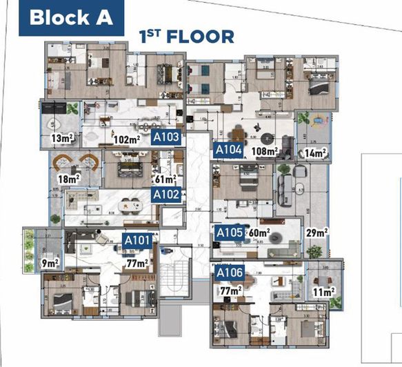 Image No.20-1 Bed Apartment for sale