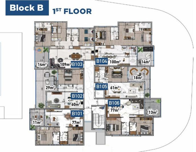 Image No.20-3 Bed Apartment for sale