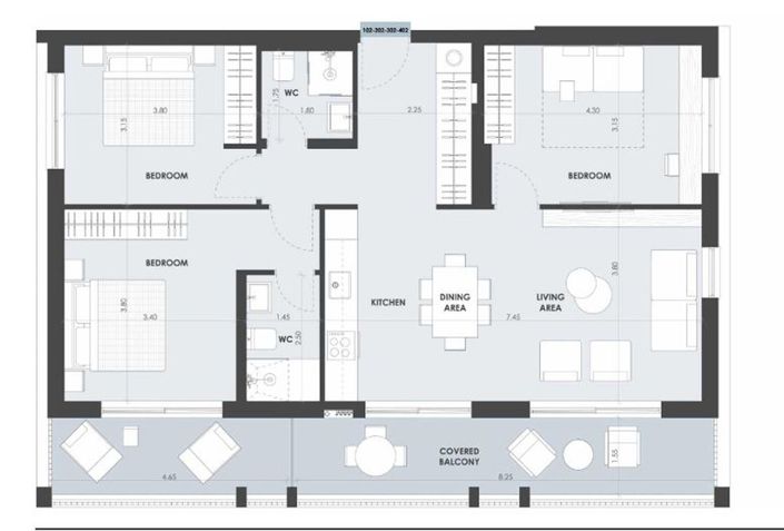 Image No.12-3 Bed Apartment for sale