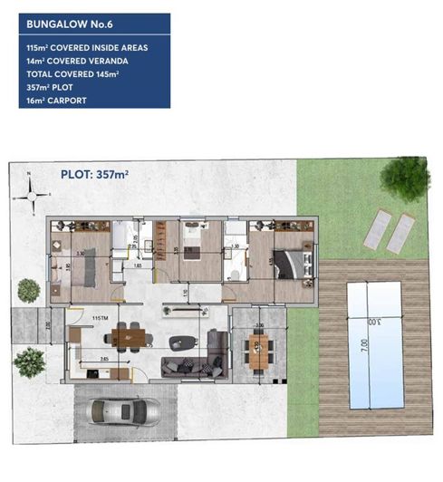 Image No.22-3 Bed Bungalow for sale