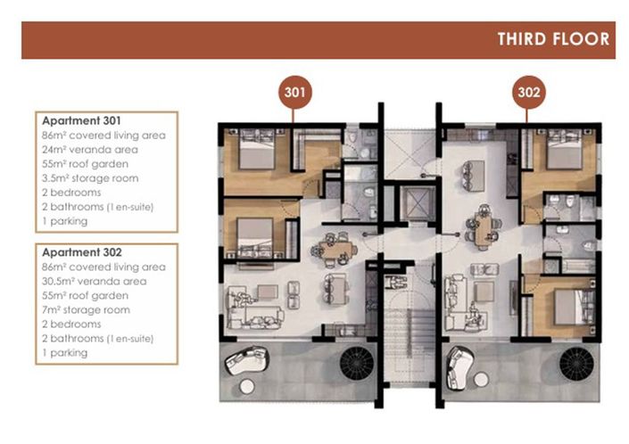 Image No.34-2 Bed Apartment for sale
