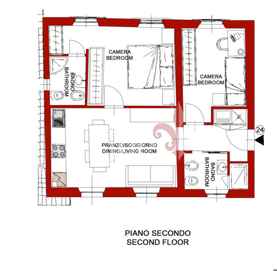 Image No.15-Appartement de 2 chambres à vendre à Pise