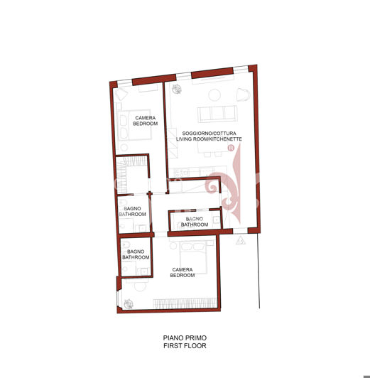 Image No.15-Appartement de 2 chambres à vendre à Gambassi Terme
