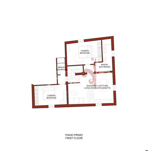 Image No.18-Appartement de 2 chambres à vendre à Gambassi Terme