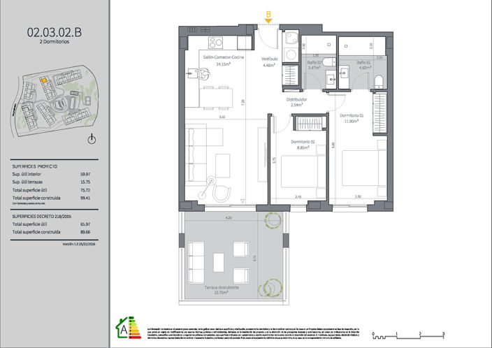 Image No.38-2 Bed Apartment for sale