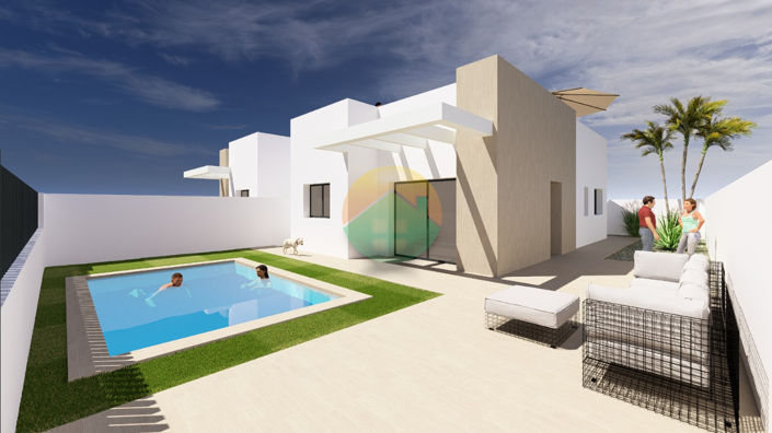 Image No.1-Villa de 3 chambres à vendre à Mazarron Country Club
