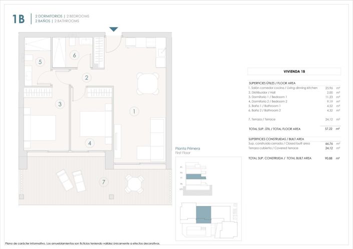 Image No.6-Appartement de 2 chambres à vendre à Benijofar