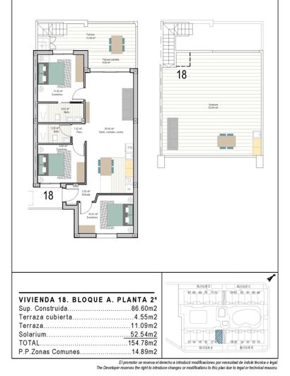 Image No.22-3 Bed Penthouse for sale