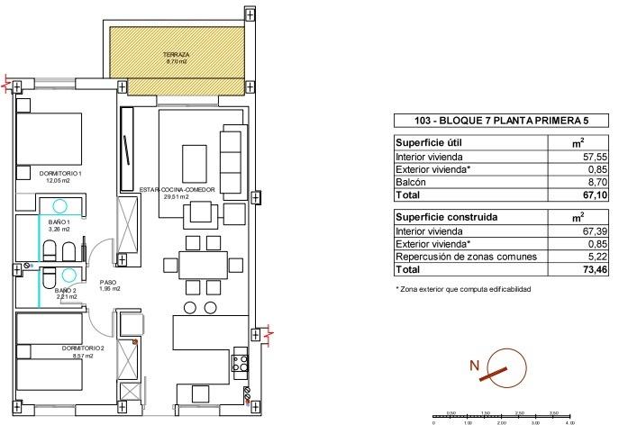 Image No.45-2 Bed Apartment for sale