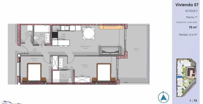 Image No.8-2 Bed Apartment for sale