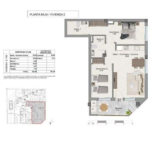 Image No.8-2 Bed Apartment for sale
