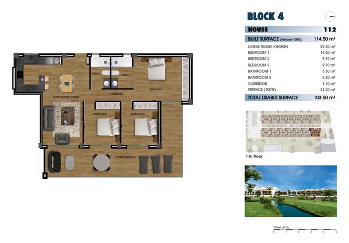 Image No.42-3 Bed Apartment for sale
