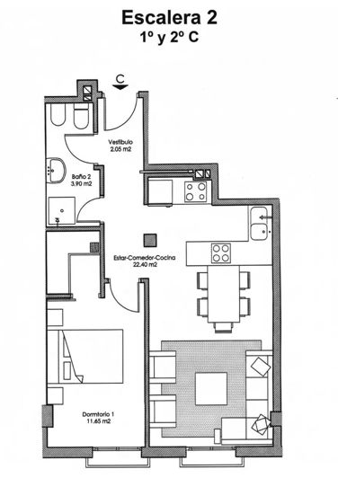 Image No.21-1 Bed Apartment for sale