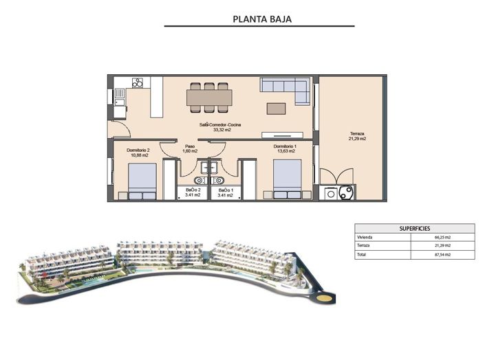 Image No.35-2 Bed Apartment for sale