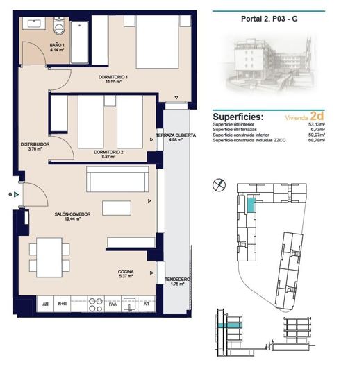 Image No.13-2 Bed Apartment for sale