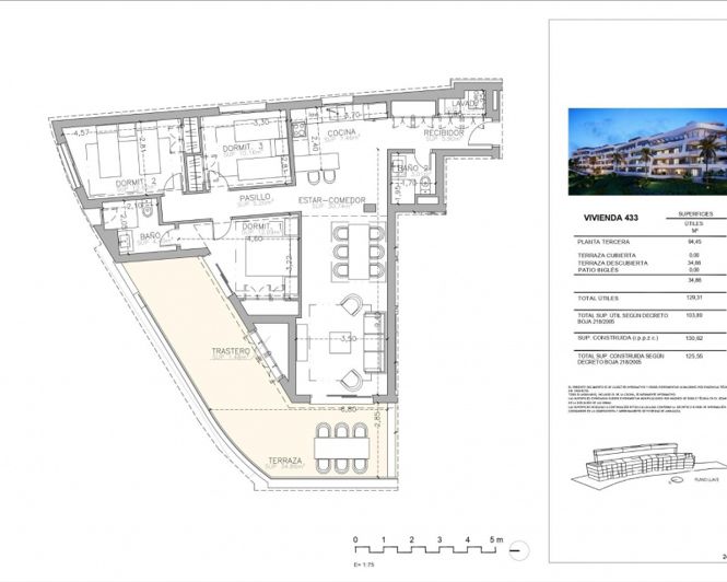 Image No.14-3 Bed Apartment for sale