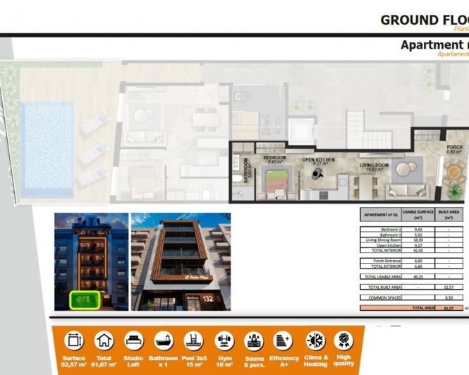 Image No.23-1 Bed Apartment for sale