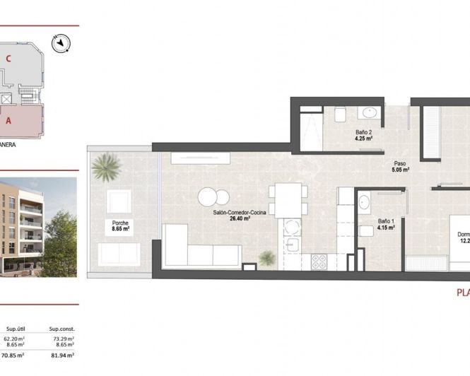 Image No.6-2 Bed Apartment for sale